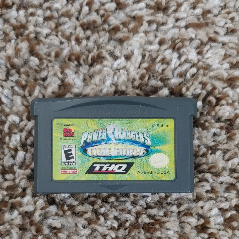 Nintendo Gameboy Advance Power Rangers Time Force Game Cartidge